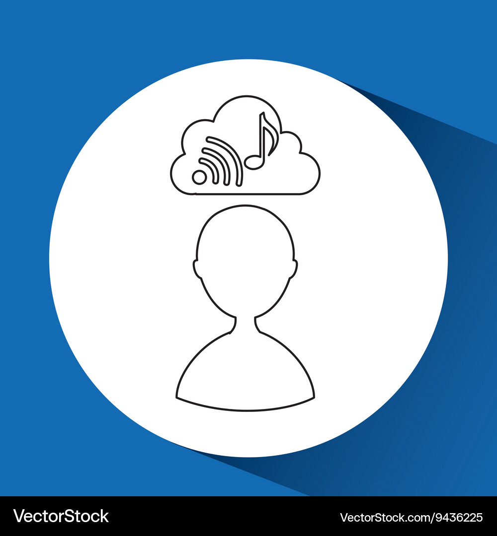 Cloud computing design Vector Image