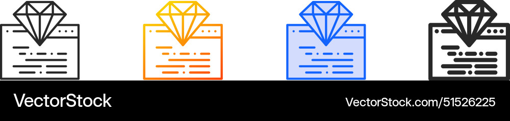 Coding iconthin linear gradient blue stroke Coding iconthin linear gradient blue stroke vector image