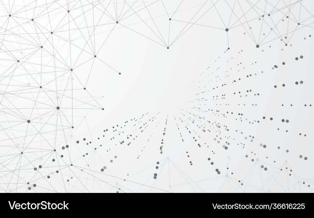 Modern abstract network science connection Vector Image