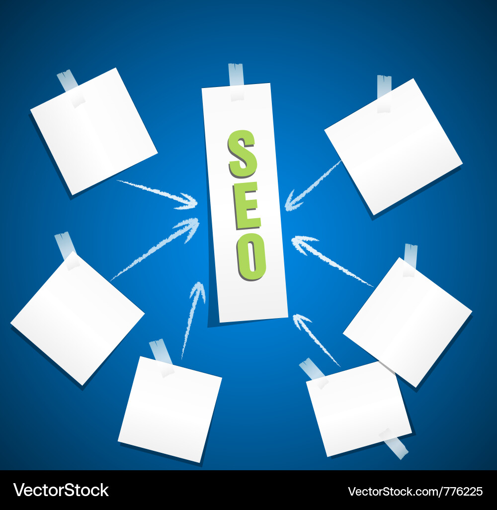 Search Engine Optimization Concepts Vector Image