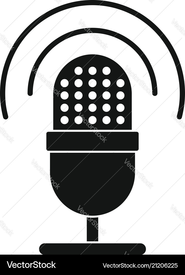 Studio Microphone Icon vector image