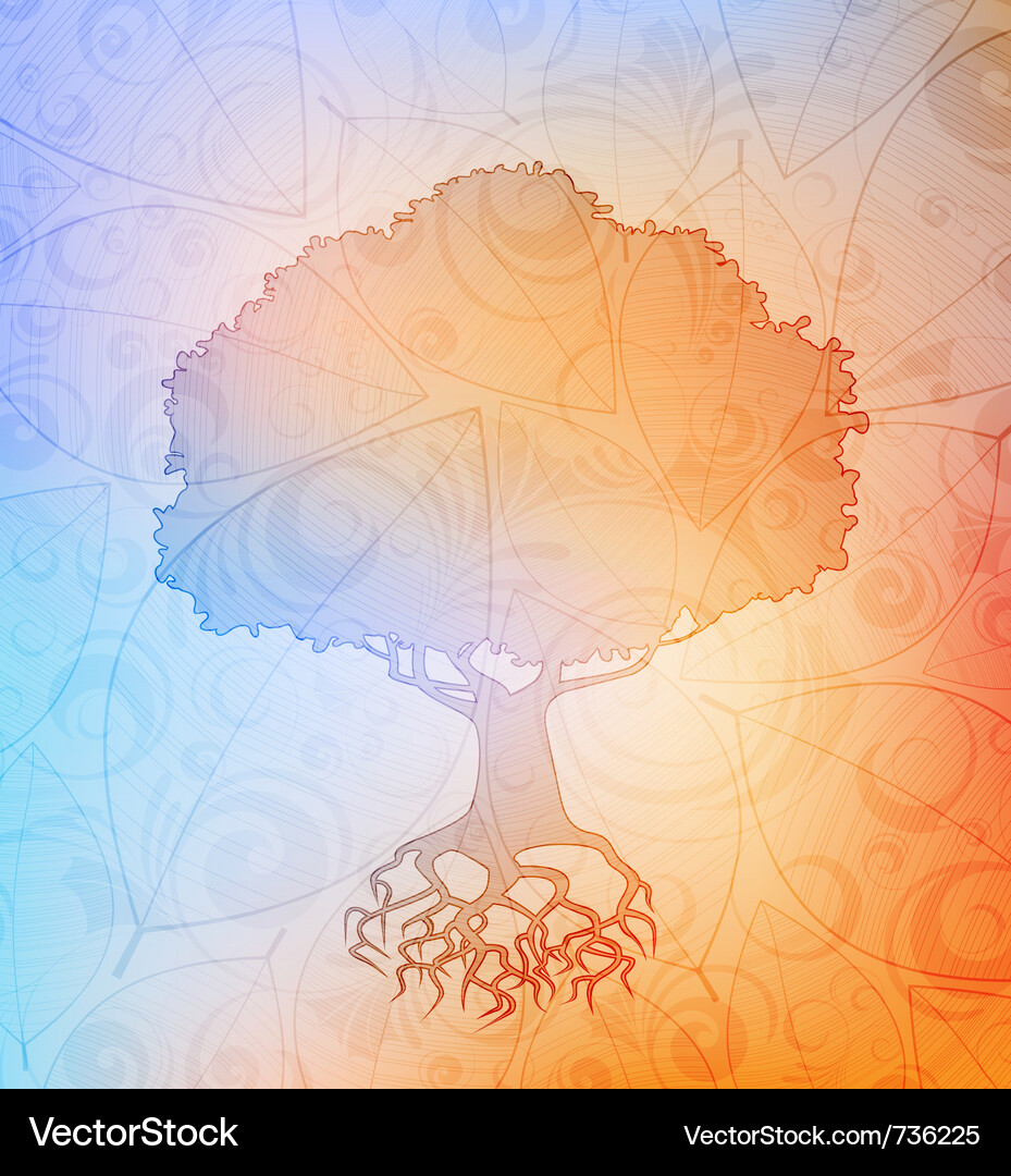 Tree background Vector Image