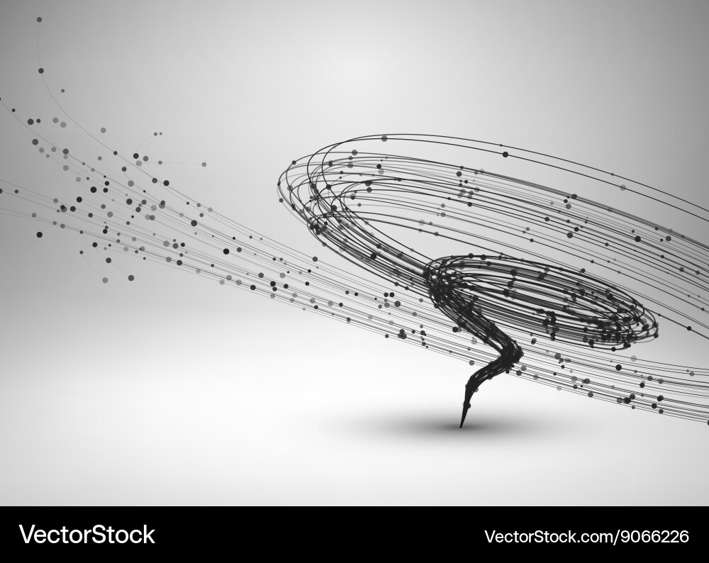 Abstract Tornado Swirl Vector Image