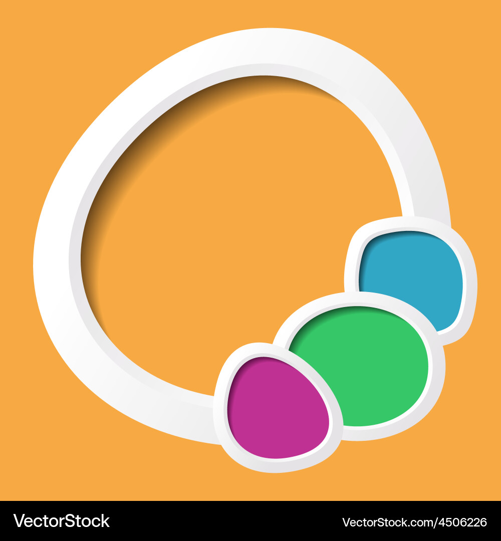 Background with buttons vector image