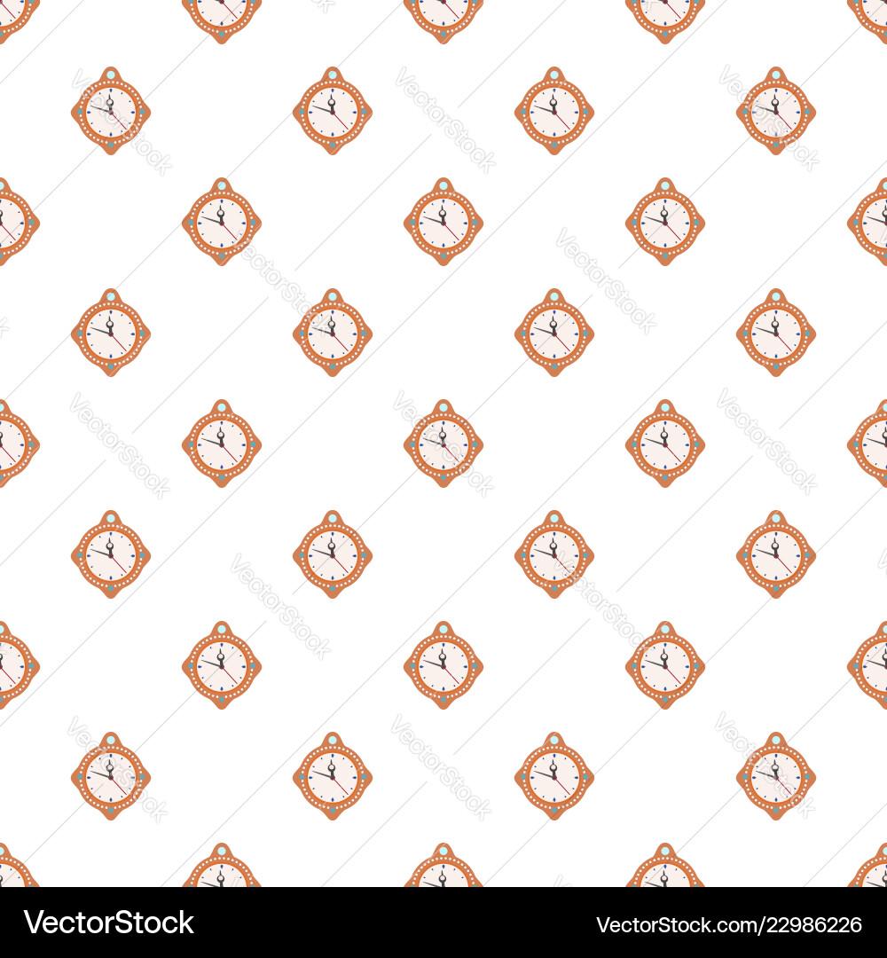 Clock time new year pattern seamless Clock time new year pattern seamless vector image