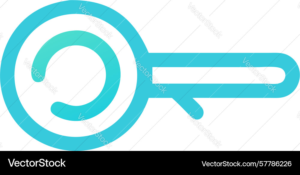 Key with target icon for precise access Vector Image