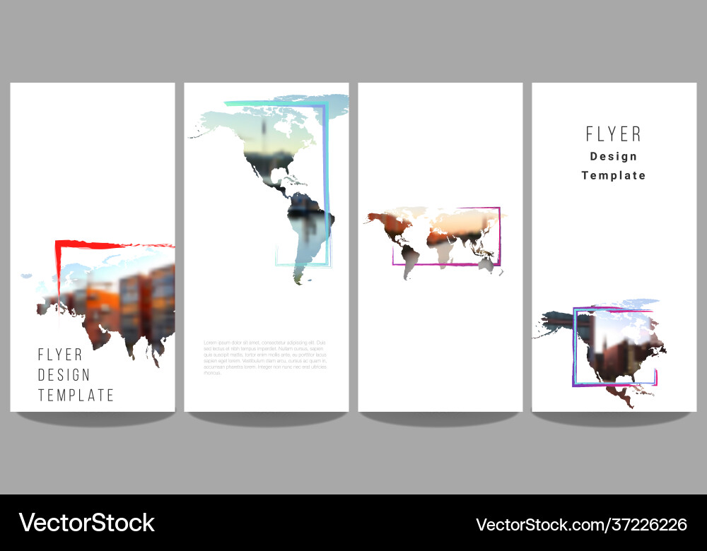 Layoutflyer Bannervorlagen Layoutflyer Bannervorlagen vektorbild