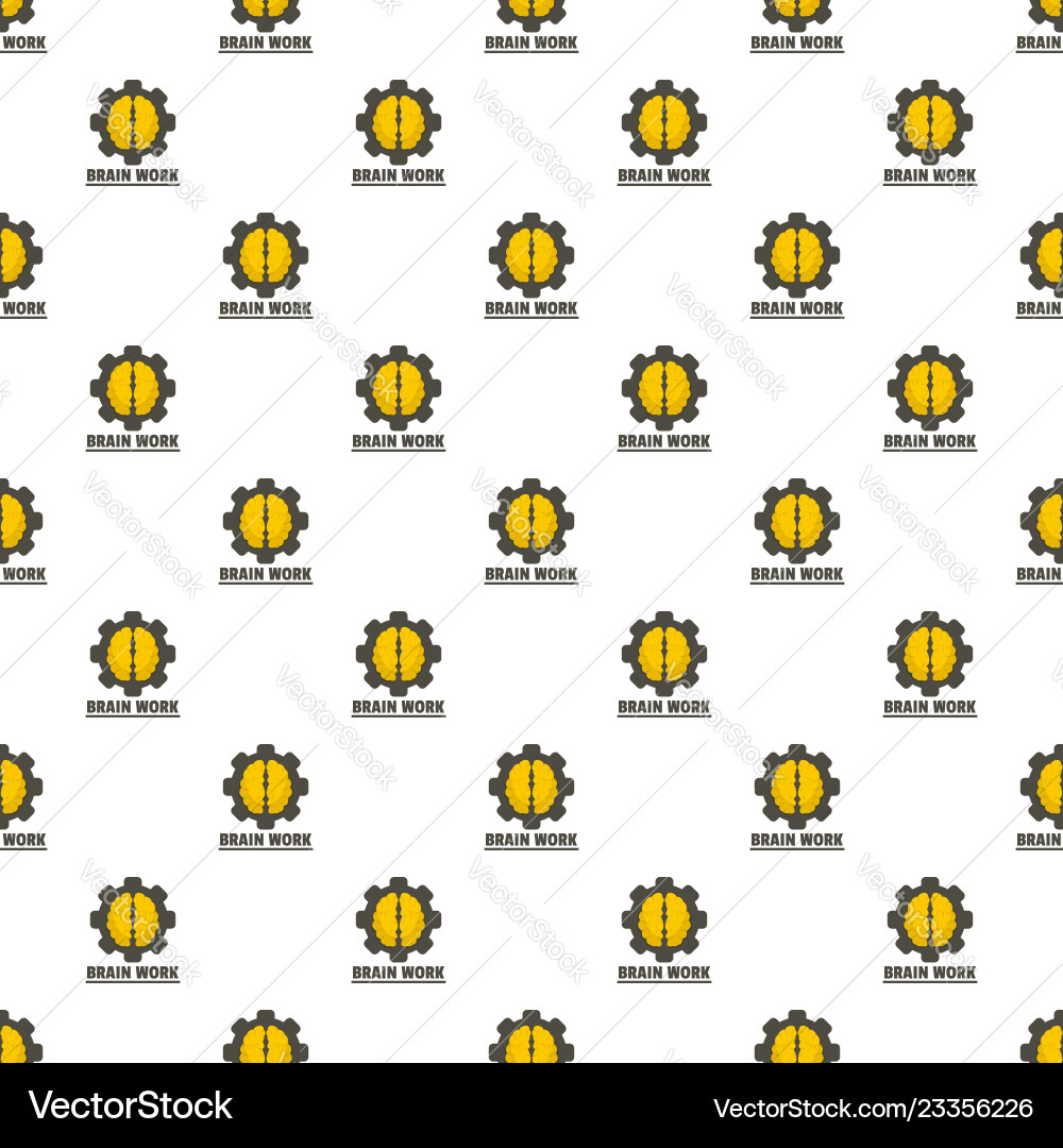 Logic brain work pattern seamless Logic brain work pattern seamless vector image