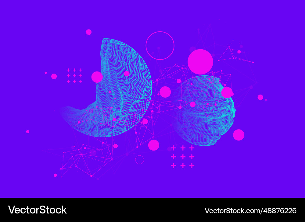 Modern science technology abstract background Modern science technology abstract background vector image