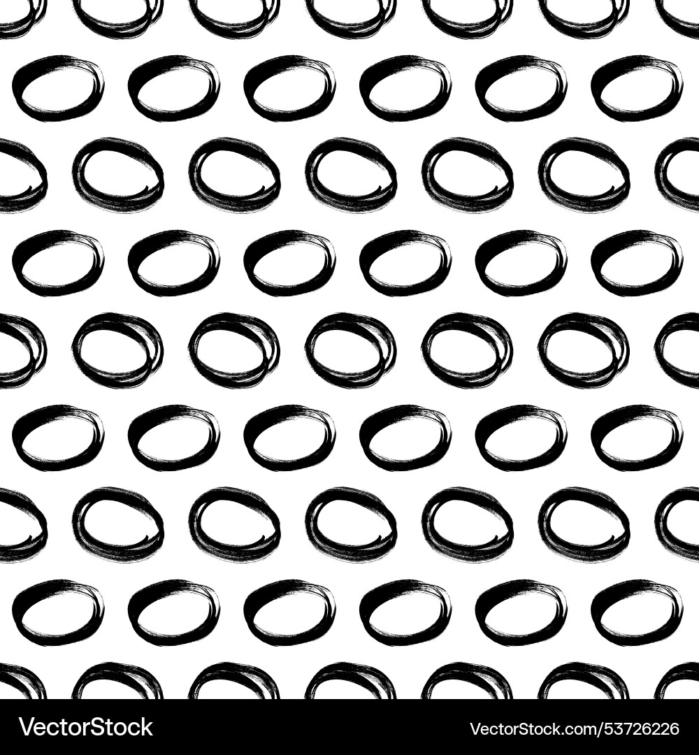 Seamless pattern with sketch circles shape Seamless pattern with sketch circles shape vector image