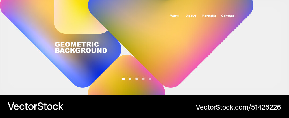 Square internet web page design template Square internet web page design template vector image