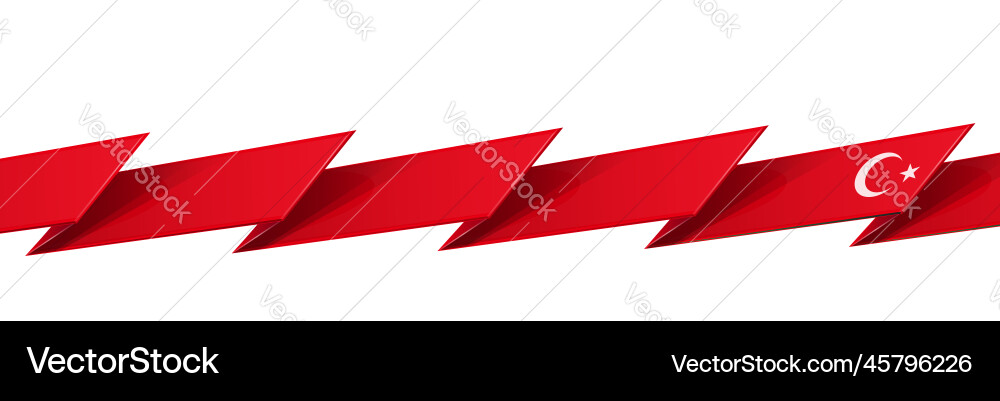 Turkey flag isolated on white background Turkey flag isolated on white background vector image