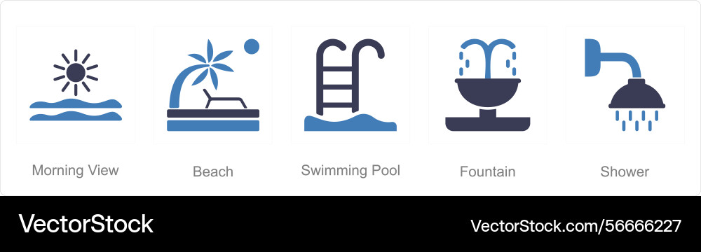 A set of 5 mix icons as circuit blockchain Vector Image