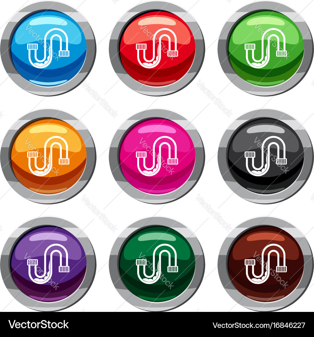 Clog in the pipe set 9 collection vector image