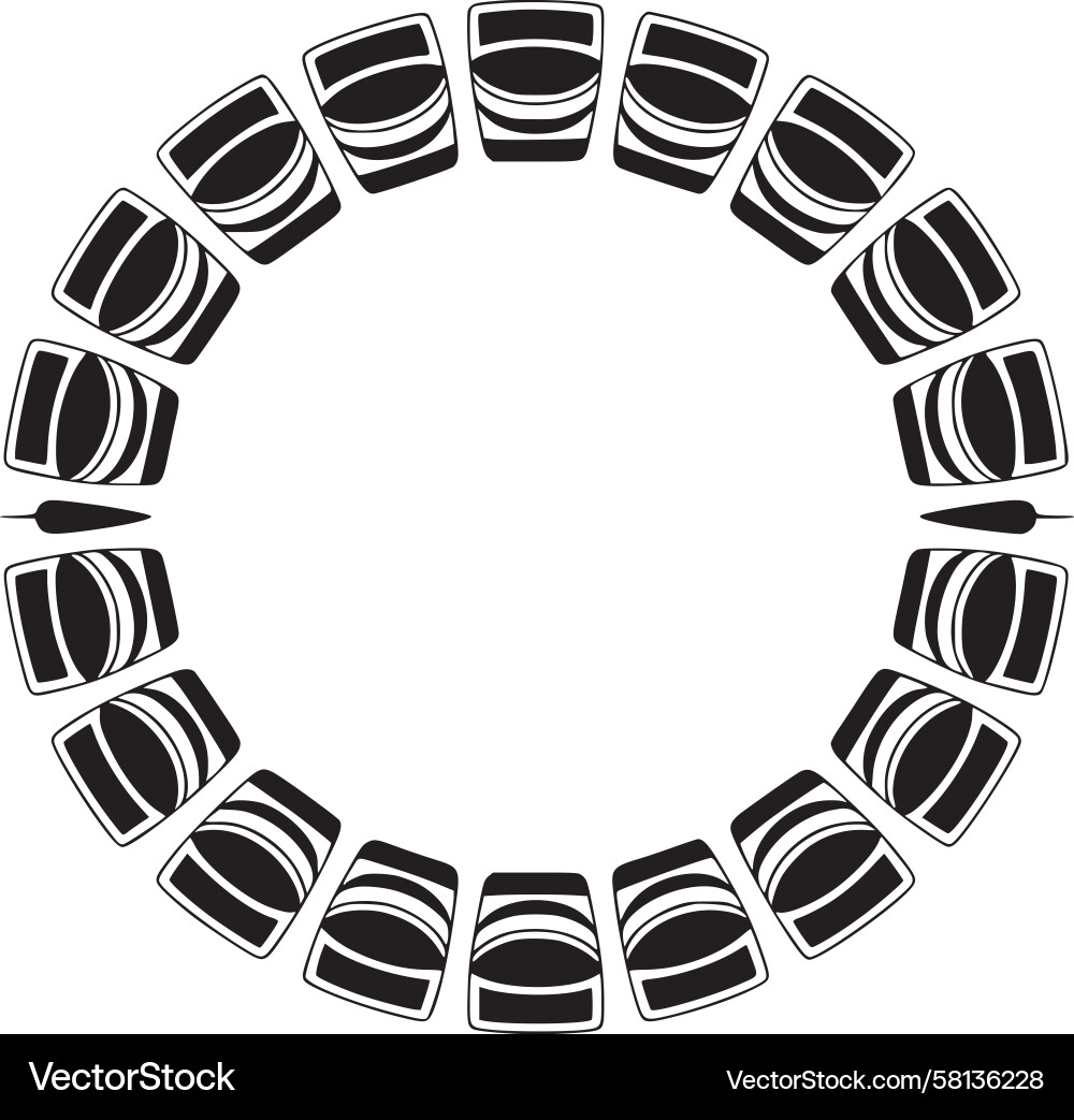 Abstract Circular Pattern Vector Image
