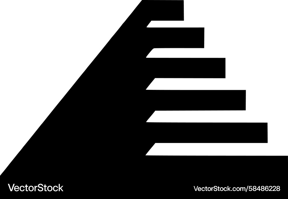 Ascending Linear Form Vector Image