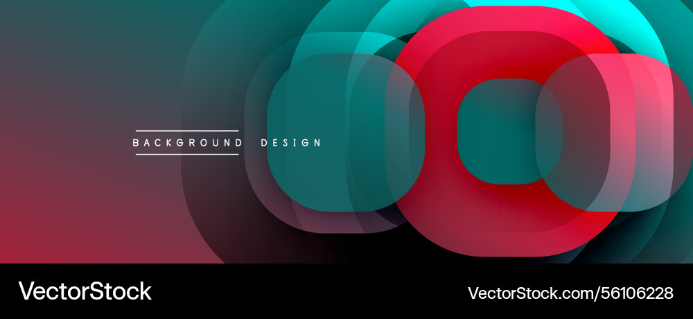 Circular abstract design with overlapping Circular abstract design with overlapping Vector Image