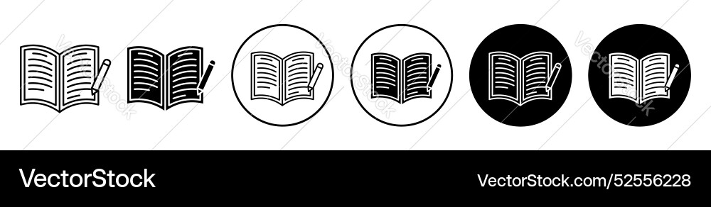 Homework icon set on white background Homework icon set on white background vector image