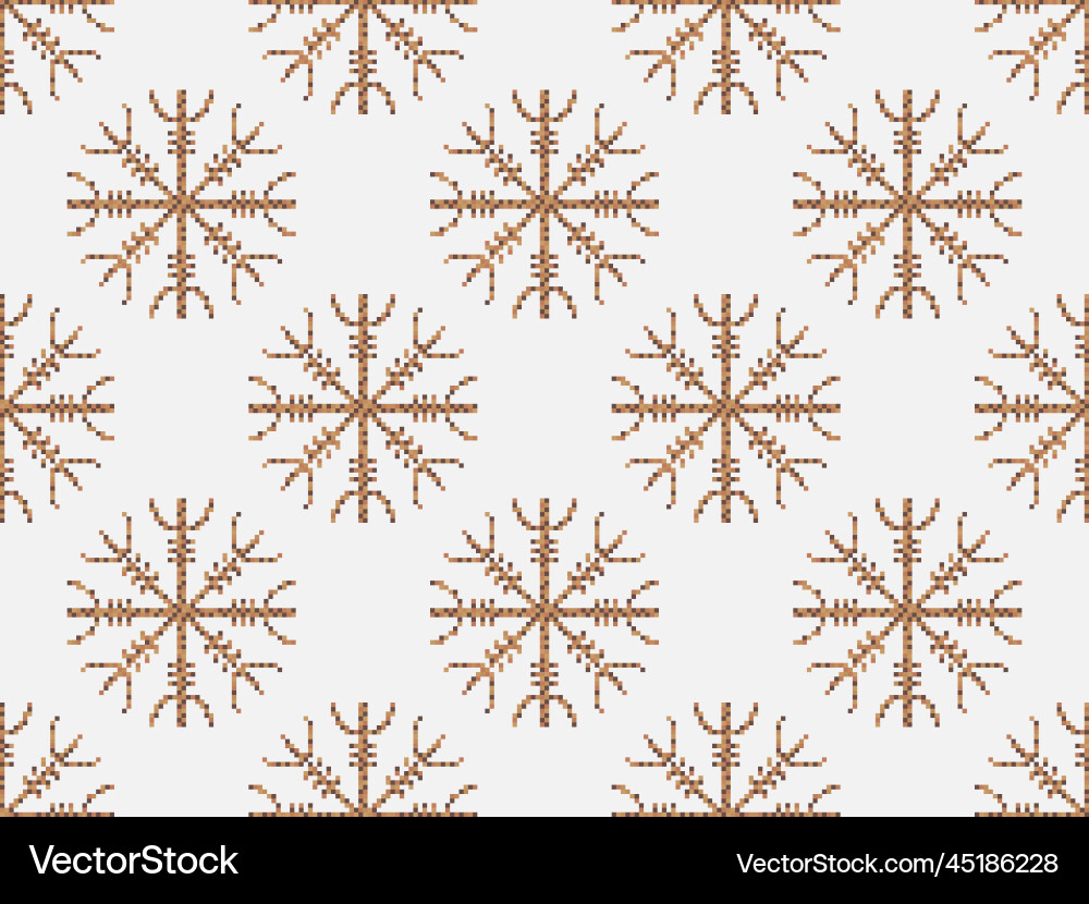 Seamless pattern with helm of awe Seamless pattern with helm of awe vector image
