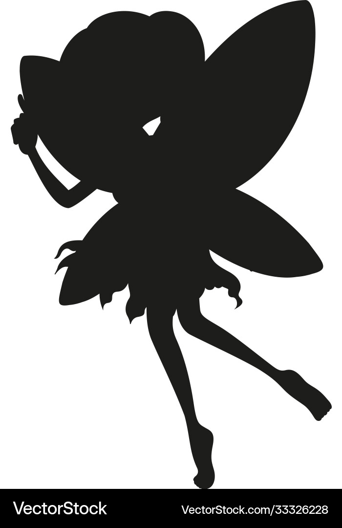 Silhouette Märchenfigur auf weißem Hintergrund Silhouette Märchenfigur auf weißem Hintergrund vektorbild