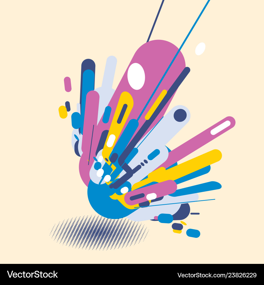Abstract modern style with composition made Vector Image