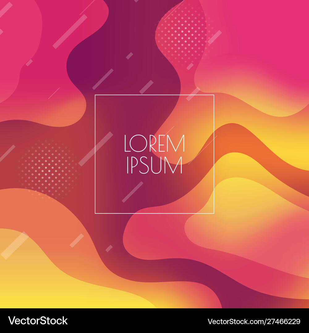 Fluid Multicolored Gradient Background vector image