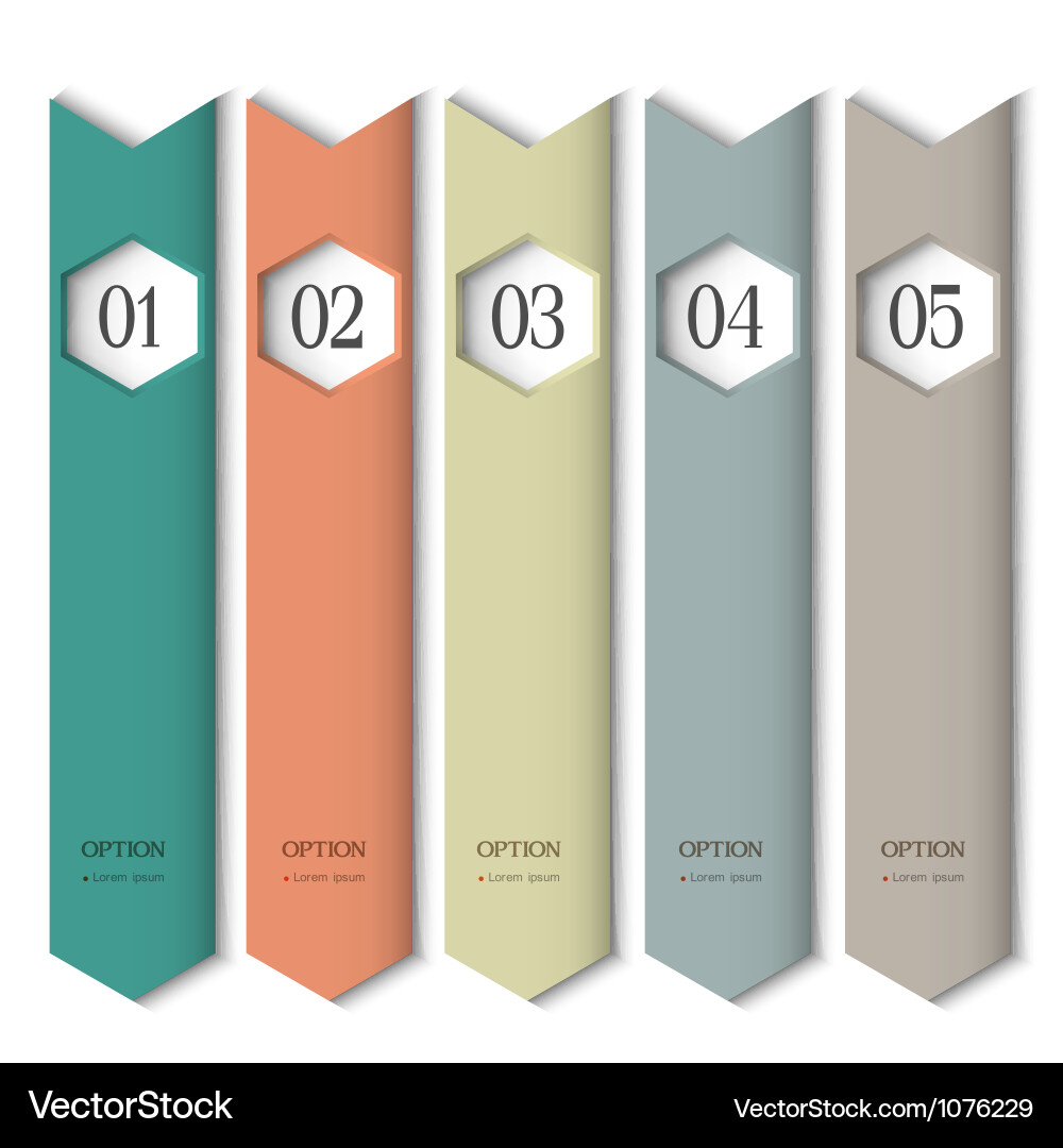 Modern Vertical Layout with Arrows vector image