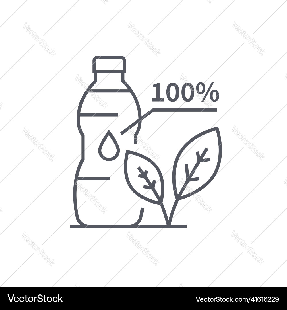 Organic drink - modern black line design style Organic drink - modern black line design style vector image
