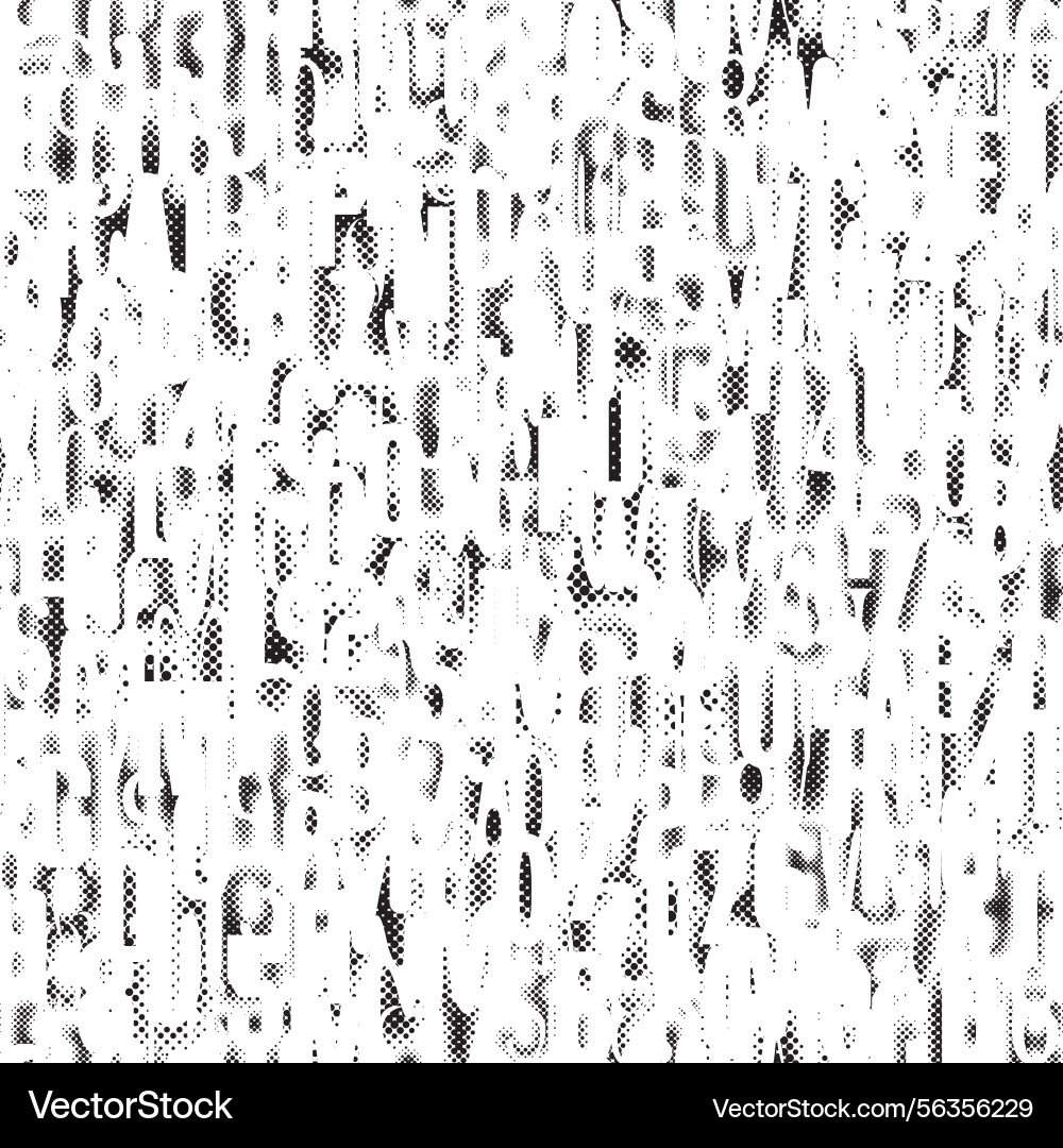 Seamless pattern with a font consisting of dots Seamless pattern with a font consisting of dots vector image