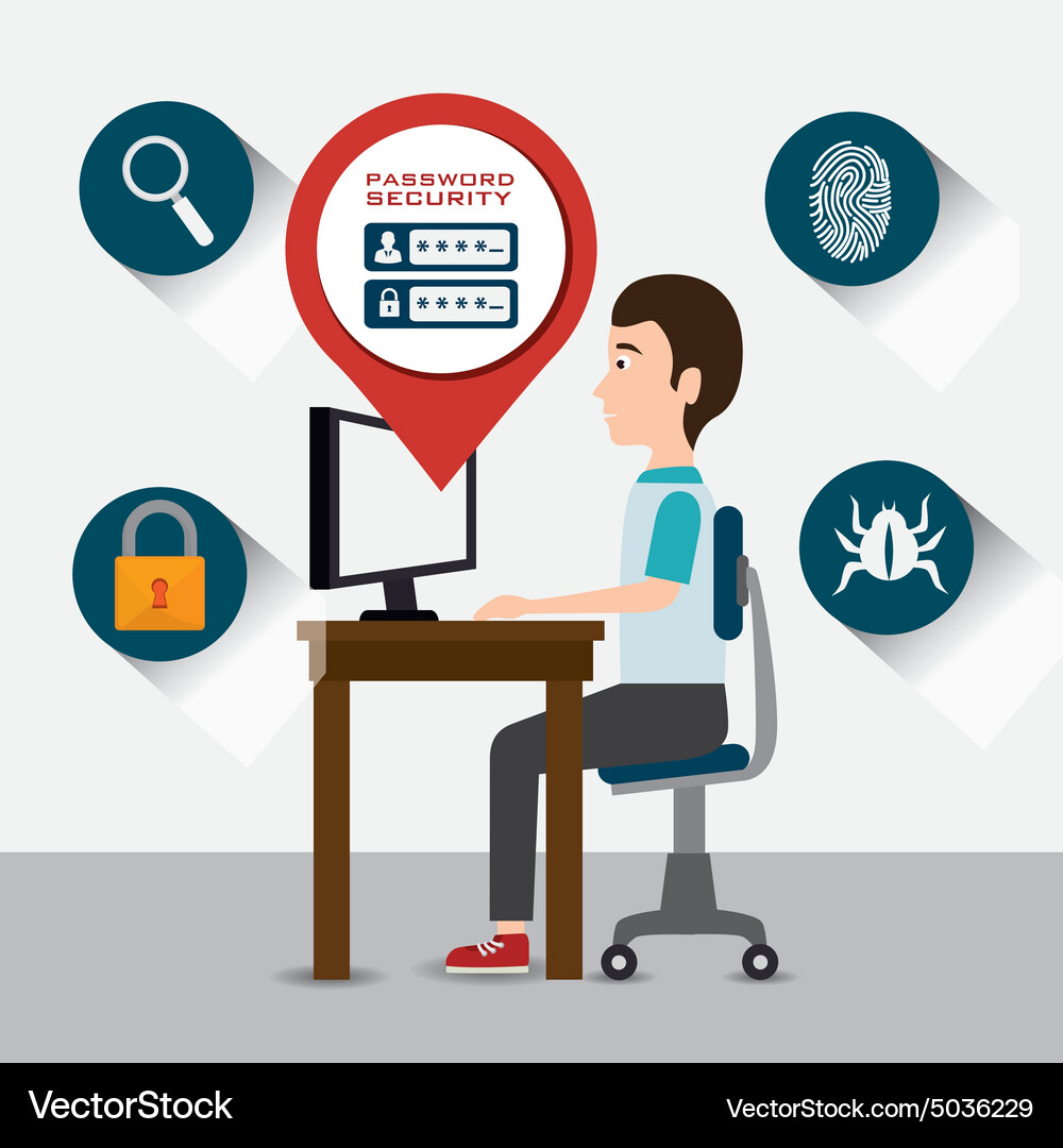 Security system design Vector Image