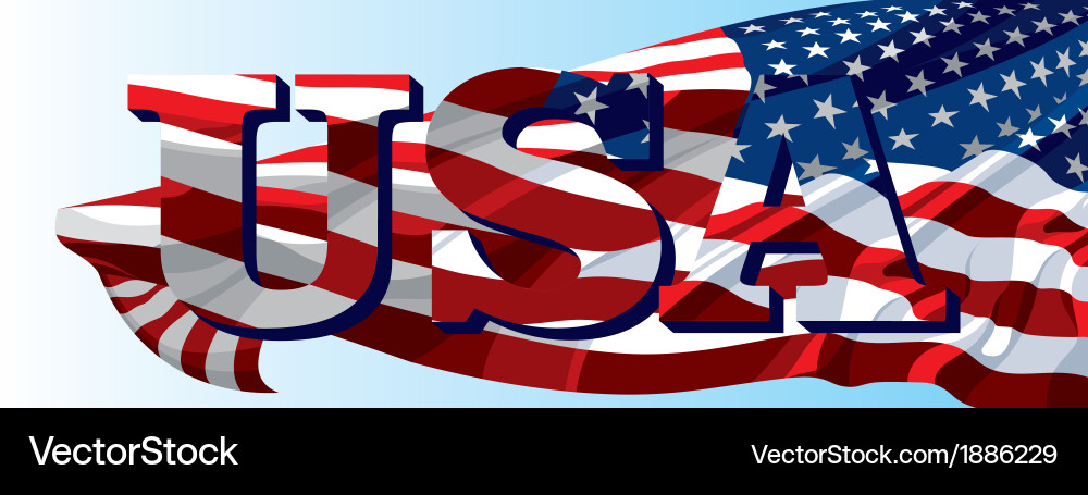 Usa flag Royalty Free Vector Image - VectorStock