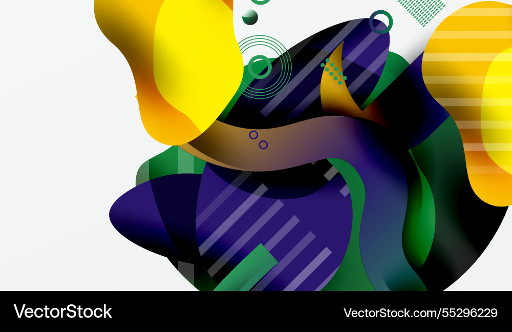 Vibrant abstract background overlapping shapes Vibrant abstract background overlapping shapes vector image