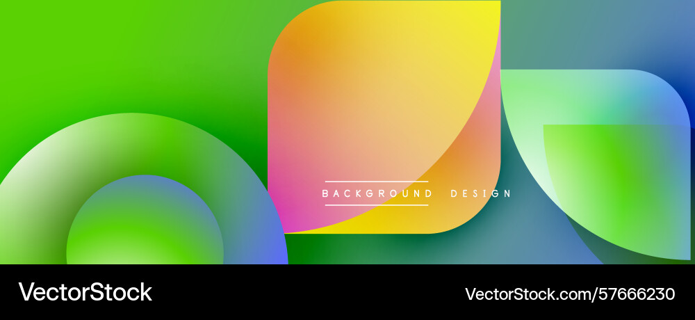 Abstract vibrant gradients overlap creating Abstract vibrant gradients overlap creating Vector Image