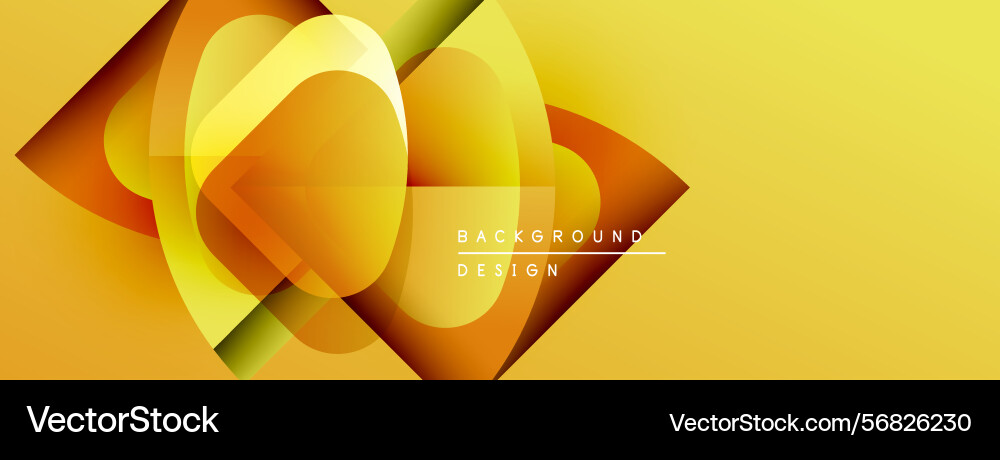 Abstract yellow design features overlapping Abstract yellow design features overlapping vector image