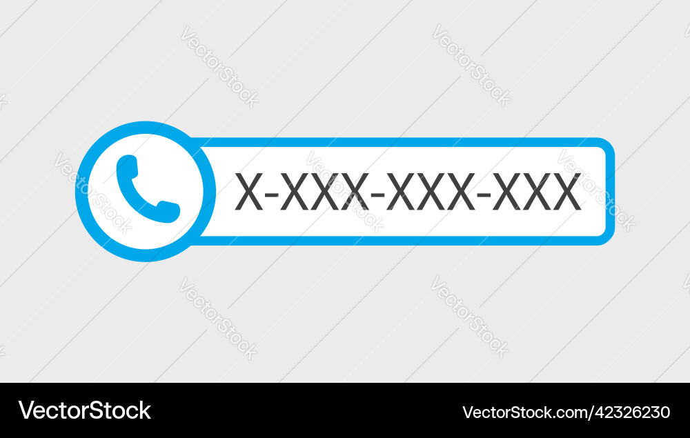 Phone Call Contact Icon Vector Image