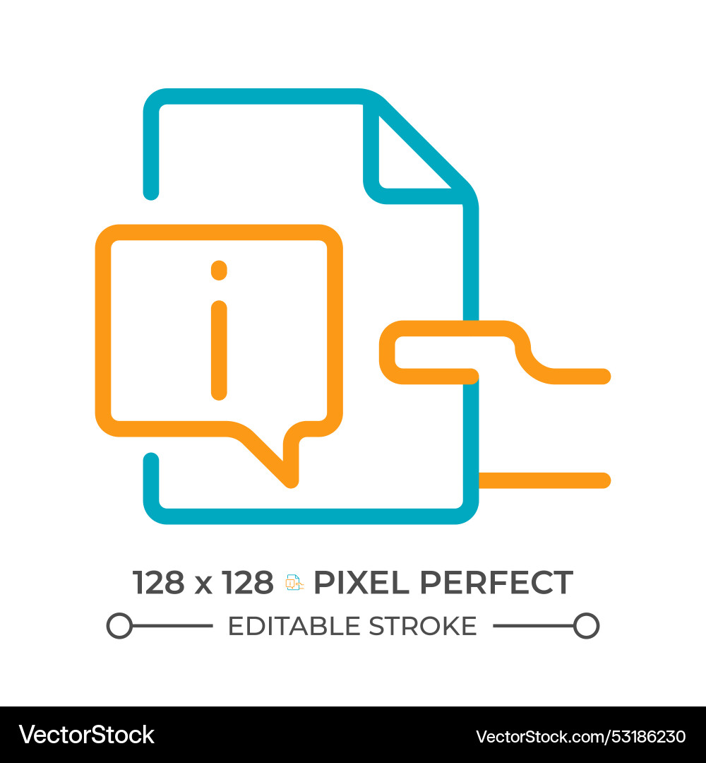 Read instructions two color line icon Read instructions two color line icon vector image