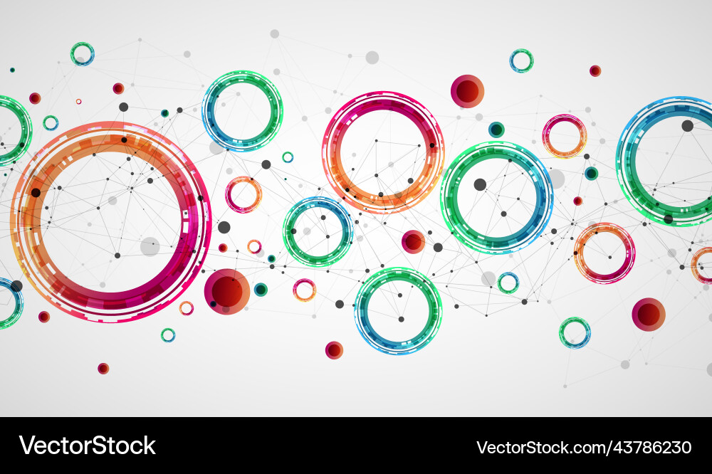 Technical background with plexus effect and made Technical background with plexus effect and made vector image