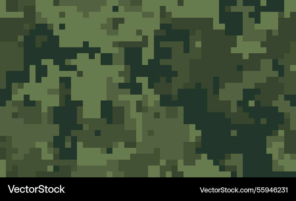 Abstract digital camouflage pattern in muted Vector Image