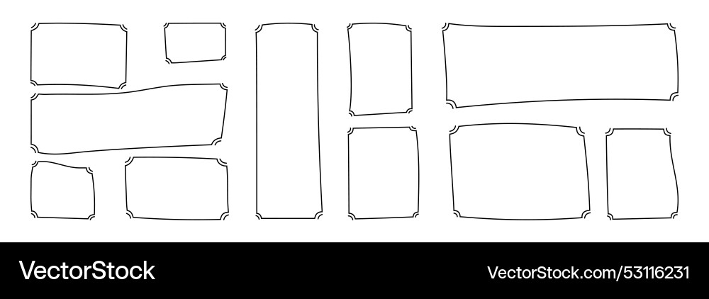 Frame for text Vector Image