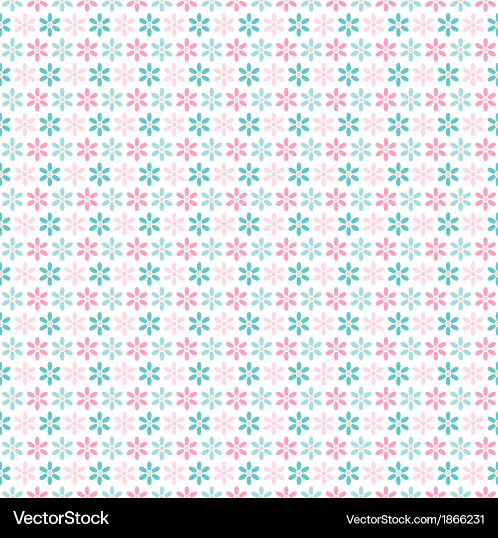 Light floral romantic pattern tiling Royalty Free Vector