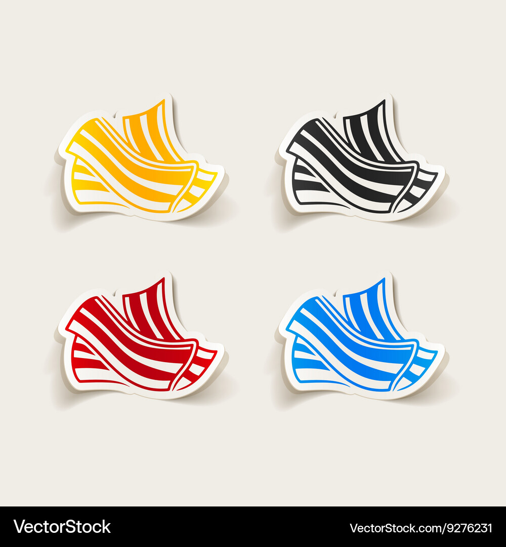 Realistic design element bacon Vector Image