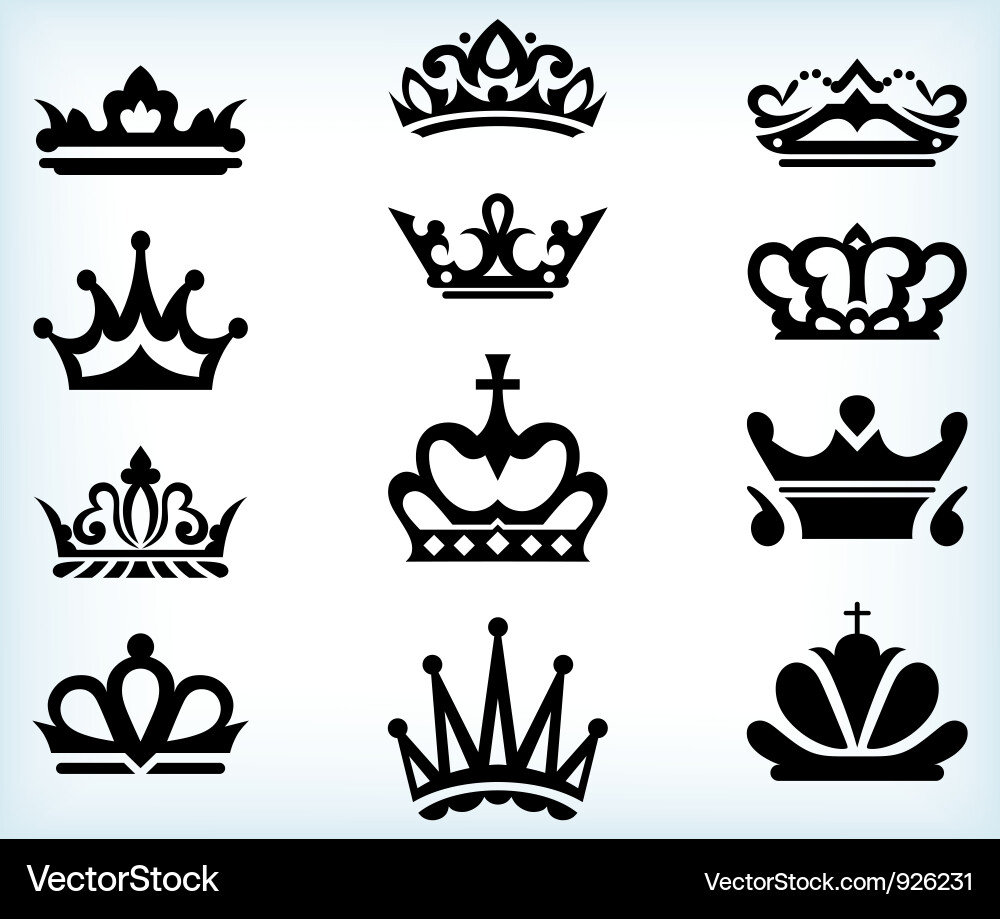 Royal Crown Collection vector image
