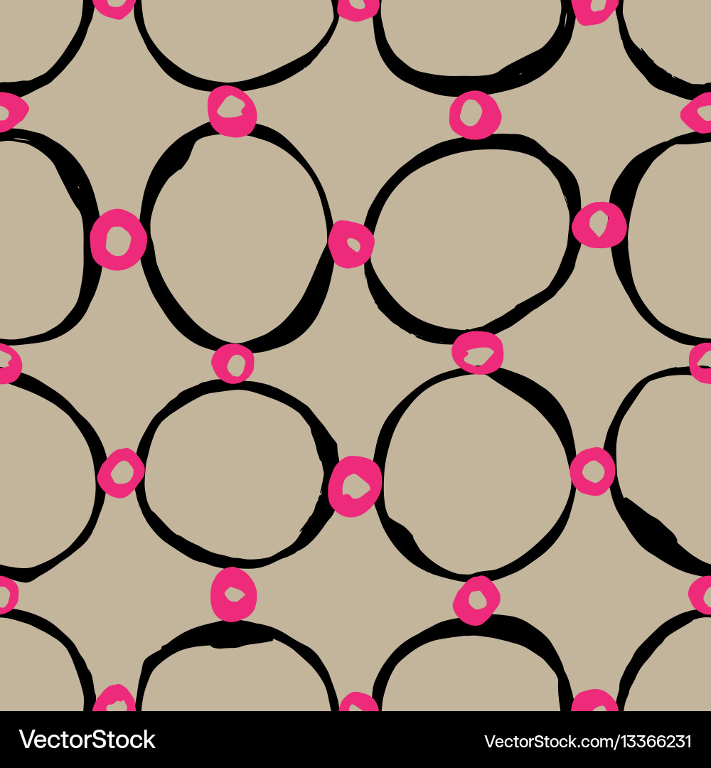 Sketchy Circle Pattern vector image