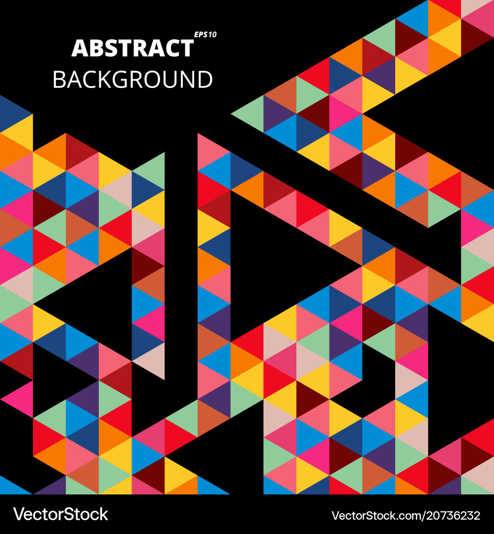 Abstract of colorful pattern in geometric shapes Abstract of colorful pattern in geometric shapes vector image
