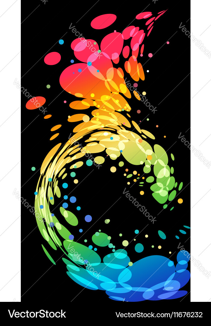 Dynamic Splash of Color Vector Image