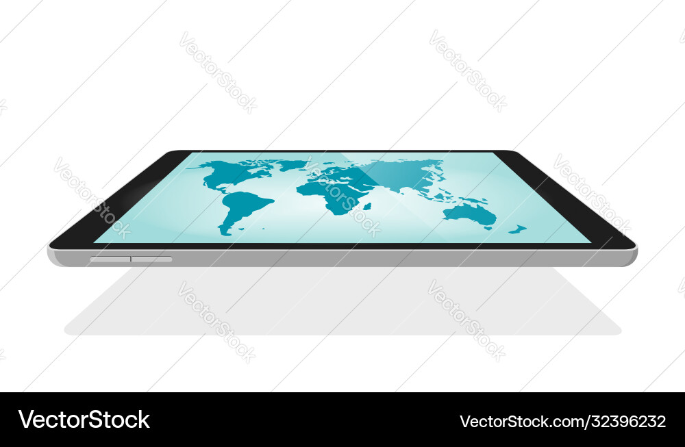 Global world map digital technology blank empty Global world map digital technology blank empty vector image