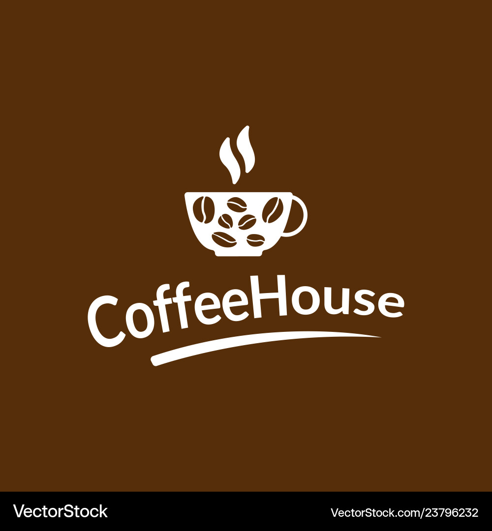 Logo coffee house Logo coffee house vector image