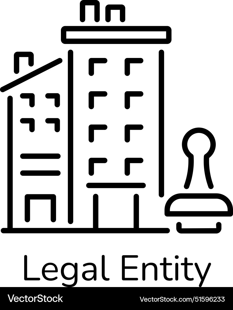 Legal entity Royalty Free Vector Image - VectorStock