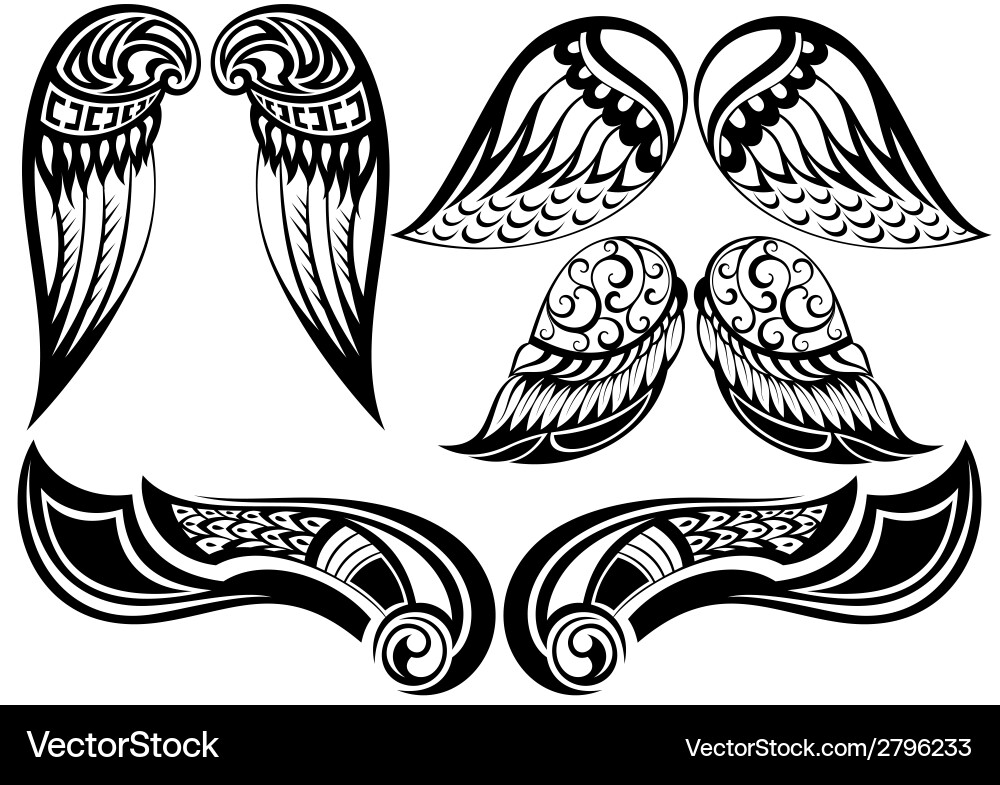 Winged Creature Symbolism Vector Image