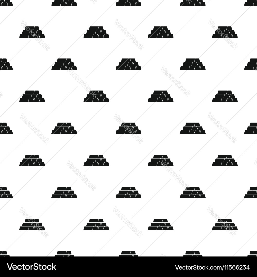 Bars or bullions pattern simple style Vector Image